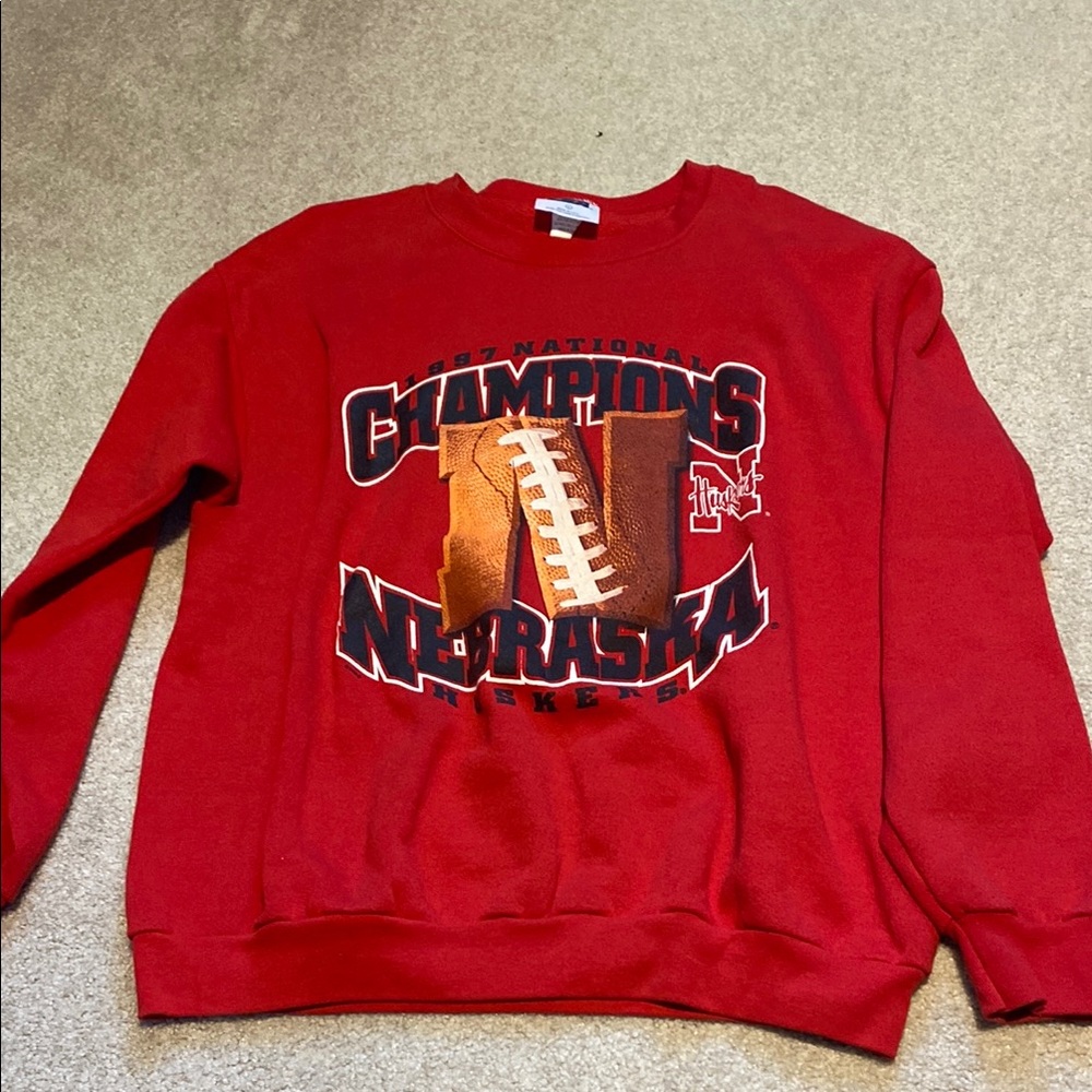 Nebraska Champions Red Sweater